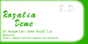 rozalia deme business card